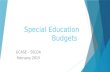 Special Education Budgets GCASE – SELDA February 2015.