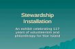 Stewardship Installation An exhibit celebrating 117 years of volunteerism and philanthropy for Star Island.