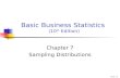 Chap 7-1 Basic Business Statistics (10 th Edition) Chapter 7 Sampling Distributions.