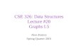 CSE 326: Data Structures Lecture #20 Graphs I.5 Alon Halevy Spring Quarter 2001.
