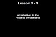 Lesson 9 - 3 Introduction to the Practice of Statistics.