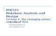 IS6125 Database Analysis and Design Lecture 2: The changing nature and role of data Rob Gleasure R.Gleasure@ucc.ie .