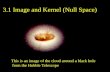 3.1 Image and Kernel (Null Space) This is an image of the cloud around a black hole from the Hubble Telescope.