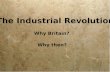 The Industrial Revolution Why Britain? Why then?.
