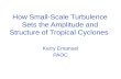 How Small-Scale Turbulence Sets the Amplitude and Structure of Tropical Cyclones Kerry Emanuel PAOC.