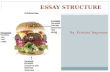 By: Kristina Yegoryan ESSAY STRUCTURE. WHAT IS AN ESSAY? The word “essay” means “to try.” An essay is a piece of writing which is often written from an.