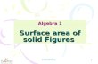 CONFIDENTIAL 1 Algebra 1 Surface area of solid Figures.