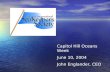 Capitol Hill Oceans Week June 10, 2004 John Englander, CEO.