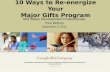 Consultants in Advancement Planning, Fundraising, Marketing Communications and Executive Search 10 Ways to Re-energize Your Major Gifts Program Mid Valley.