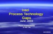 Intel Process Technology Gaps June 2003 Intel Confidential Paula Goldschmidt IE- SBD Mgr.