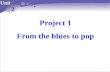 Project 1 From the blues to pop Unit 2. Skimming How many kinds of music are mentioned in the passage? Jazz R & B Rock & Roll Pop music.