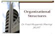 Organizational Structures Dr Fred Mugambi Mwirigi JKUAT 1.