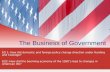 The Business of Government. EQ 1: How did domestic and foreign policy change direction under Harding and Coolidge? EQ2: How did the booming economy of.