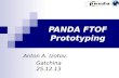PANDA FTOF Prototyping Anton A. Izotov, Gatchina 25.12.13.