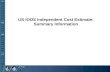 US IOOS Independent Cost Estimate: Summary Information.