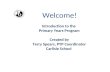 Welcome! Introduction to the Primary Years Program Created by Terry Spears, PYP Coordinator Carlisle School.