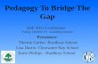 Pedagogy To Bridge The Gap ESF 2015 Conference Friday, October 2 nd, workshop session Presenters: Therese Gallen- Bradbury School Lisa Harris- Clearwater.