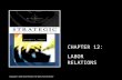 CHAPTER 12: LABOR RELATIONS Copyright © 2005 South-Western. All rights reserved. footer.