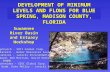 DEVELOPMENT OF MINIMUM LEVELS AND FLOWS FOR BLUE SPRING, MADISON COUNTY, FLORIDA Suwannee River Basin and Estuary Workshop Sam Upchurch - SDII Global Corp.