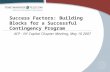 Success Factors: Building Blocks for a Successful Contingency Program ACP - NY Capital Chapter Meeting, May 10 2007.