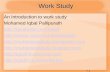 7-1 Work Study An Introduction to work study Mohamed Iqbal Pallipurath   .