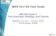 Software and Systems Division IHE-PCD Cycle 4 Test Overview, Strategy, and Tutorial NIST HL7 V2 Test Tools IHE-PCD Cycle 4 Test Overview, Strategy, and.