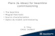 Plans (& ideas) for beamline commissioning The beamline Magnet field tests Source characterisation Optics (& model) commissioning K. Tilley CM18, 14/06/07.