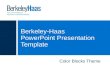 Berkeley-Haas PowerPoint Presentation Template Color Blocks Theme.