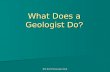 NSF North Mississippi GK-8 What Does a Geologist Do ?