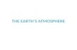 THE EARTH’S ATMOSPHERE. COMPOSITION OF THE EARTH’S ATMOSPHERE.