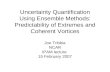 Uncertainty Quantification Using Ensemble Methods: Predictability of Extremes and Coherent Vortices Joe Tribbia NCAR IPAM lecture 15 February 2007.
