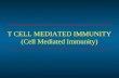 T CELL MEDIATED IMMUNITY (Cell Mediated Immunity).