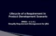 Lifecycle of a Requirement in Product Development Scenario RMsis – v 1.4.1 Simplify Requirement Management for JIRA.