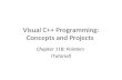 Visual C++ Programming: Concepts and Projects Chapter 11B: Pointers (Tutorial)