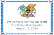 Welcome to Curriculum Night Mrs. Foster’s Kindergarten August 12, 2014 Created by: Ashley Magee,  Graphics © ThistleGirlDesigns.