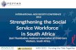 AIDS 2012 - Turning the Tide Together Strengthening the Social Service Workforce in South Africa Zeni Thumbadoo, National Association of Child Care Workers,
