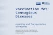 Vaccination for Contagious Diseases Handling and Transportation of Vaccines Adapted from the FAD PReP/NAHEMS Guidelines: Vaccination for Contagious Diseases.