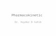 Pharmacokinetic Dr. Hayder B Sahib. *Half-life (plasma half-life) (t½): -The time required for the amount of drug to fall to 50% of an earlier measurement.