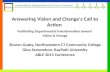 Answering Vision and Change's Call to Action Facilitating Departmental Transformation toward Vision & Change Sharon Gusky, Northwestern CT Community College.