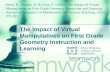 The Impact of Virtual Manipulatives on First Grade Geometry Instruction and Learning 指導教授： Chen, Ming-puu 報 告 者： Jheng, Cian-you 報告日期： 2006/10/03 Steen,