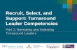 Recruit, Select, and Support: Turnaround Leader Competencies Copyright © 20XX American Institutes for Research. All rights reserved. Part 2: Recruiting.