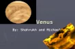 Venus By: Shahrukh and Michael. Geological Features ► We find evidence for many of the same geological features found on Earth: canyons, volcanoes, lava.