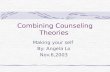 Combining Counseling Theories Making your self By: Angela Lo Nov.6,2003.
