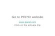 Go to PEPID website  Click on the activate link.