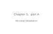 Chapter 5, part A Microbial Metabolism. Life fundamental feature: – growth (metabolism) –reproduction (heritable genetic information) Organic compounds.