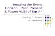 Imaging the Event Horizon: Past, Present & Future VLBI of Sgr A* Geoffrey C. Bower UC Berkeley.