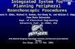 Integrated System for Planning Peripheral Bronchoscopic Procedures Jason D. Gibbs, Michael W. Graham, Kun-Chang Yu, and William E. Higgins Penn State University.