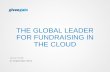 THE GLOBAL LEADER FOR FUNDRAISING IN THE CLOUD Jannie Smith 27 September 2012.