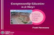 Entrepreneurship Education: in St Mary’s Frank Hennessey.