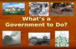 What’s a Government to Do?. Laissez Faire Economic Policy Economic Policy Businesses should make their own decisions Businesses should make their own.